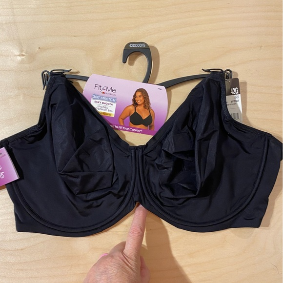 Fruit of the Loom “Fit for Me” Unlined Underwire Bra 42 DDDD (JK) — *USED* - Picture 2 of 11